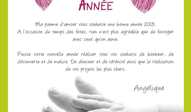 Ma Paume d'Amour vous souhaite une bonne année 2015 !